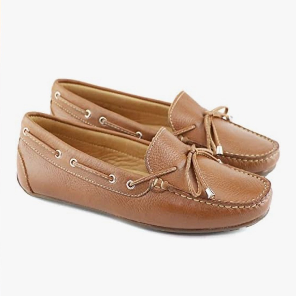 MJNY by Marc Joseph Brown Leather Loafers Driving Moccasins Size 10.5